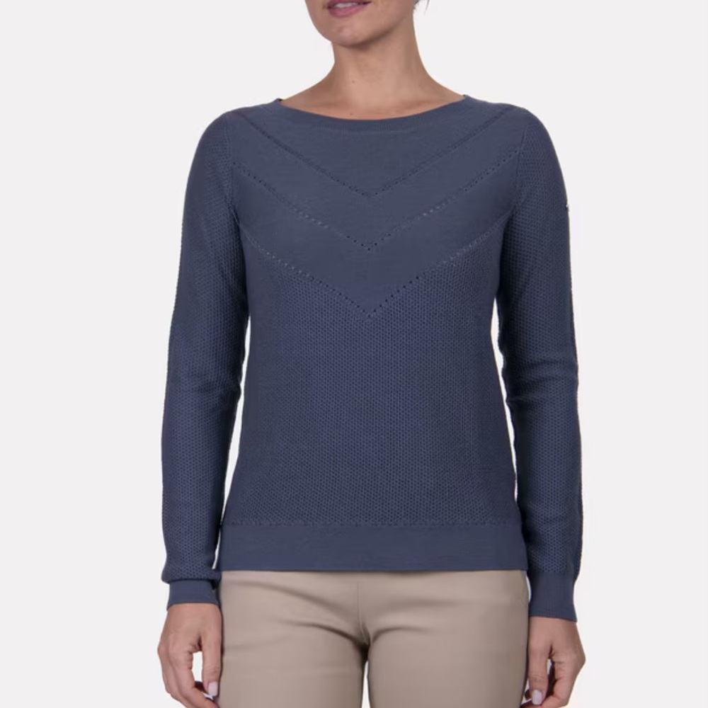 KJUS Surrey Sweater , steel blue, NWT